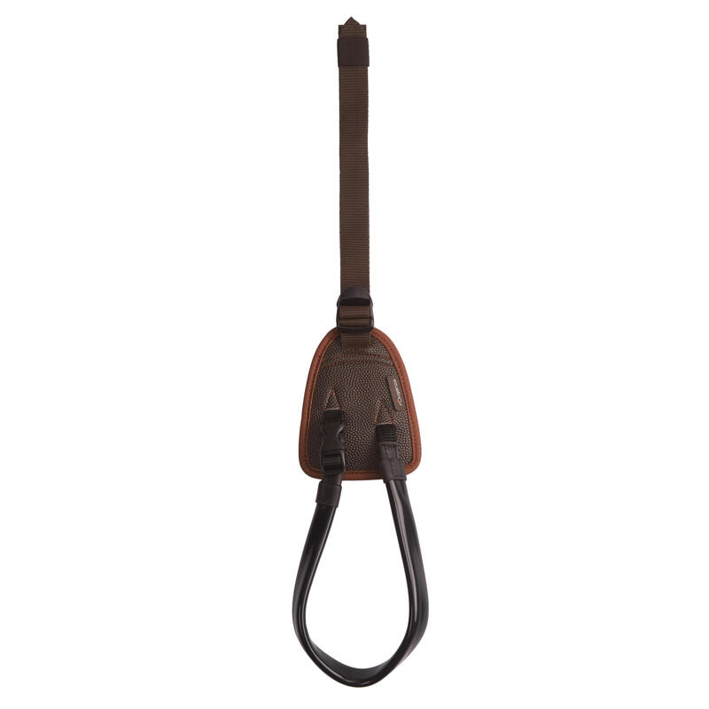 Croupière équitation poney 100 BASIC marron