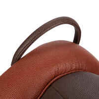 Horse Riding Synthetic Pony Saddle 100 - Brown