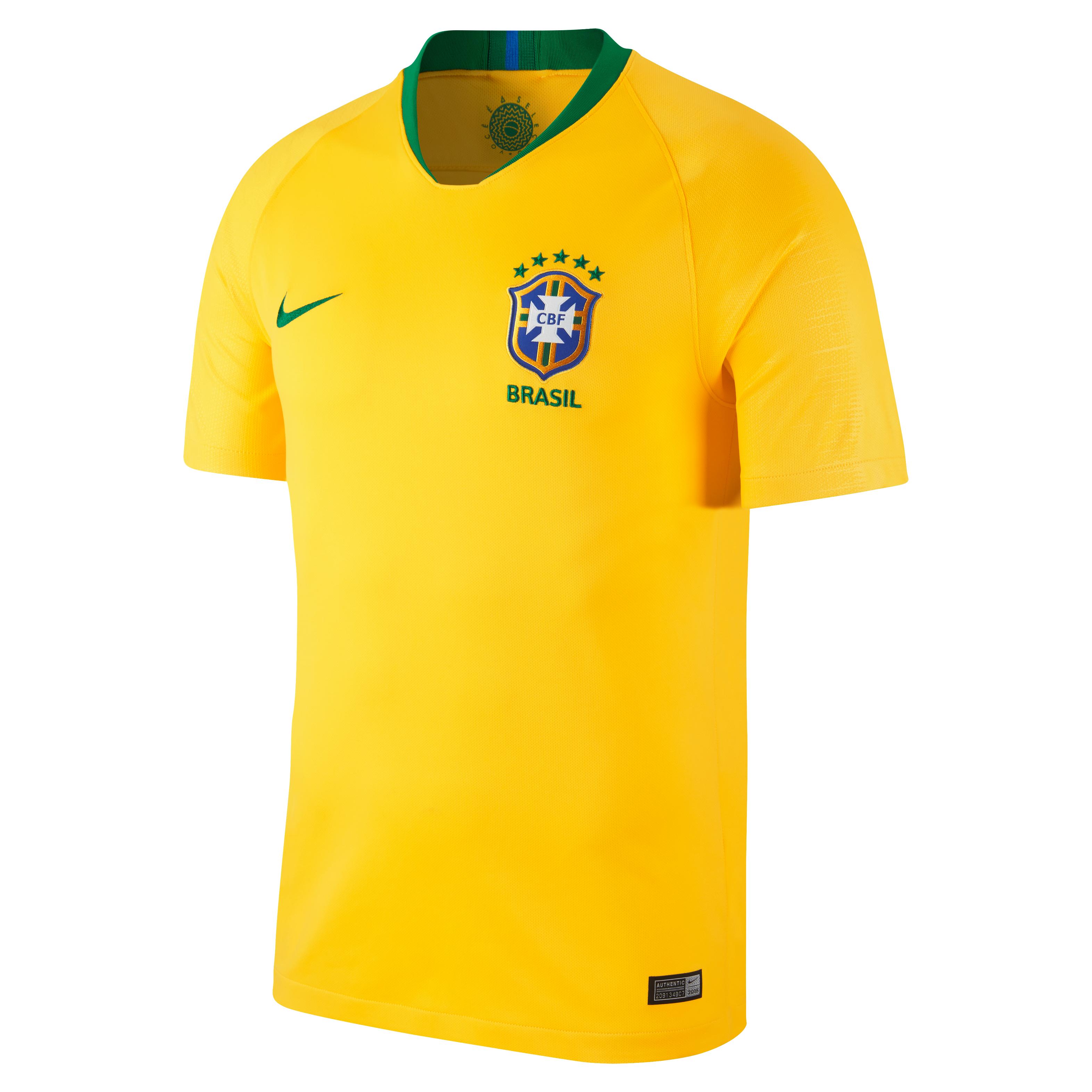 Nike Voetbalshirt Brazilie Thuisshirt Wk 2018 Voor Volwassenen Geel nike kopen in de aanbieding Nike Voetbalshirt Brazilie Thuisshirt Wk 2018 Voor Volwassenen Geel nike kopen in de aanbieding