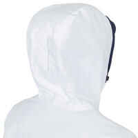 Chaqueta cortavientos impermeable Mujer 100 blanco