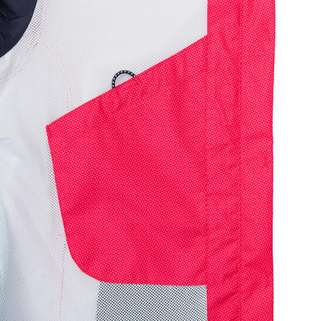 Sailing 100 Women's Waterproof Sailing Jacket - All Over Pink