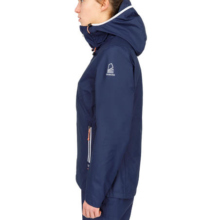 Куртка для парусного спорта водонепроницаемая ветрозащитная женская SAILING 100 