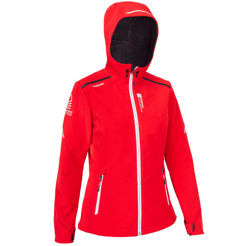 REGATTA COLD WEATHER WOMAN CLOTHES Sailing - Softshell Race Women BrightRed TRIBORD - Sailing Clothing