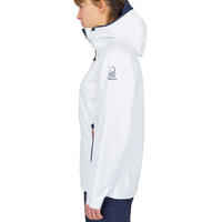 Chaqueta cortavientos impermeable Mujer 100 blanco