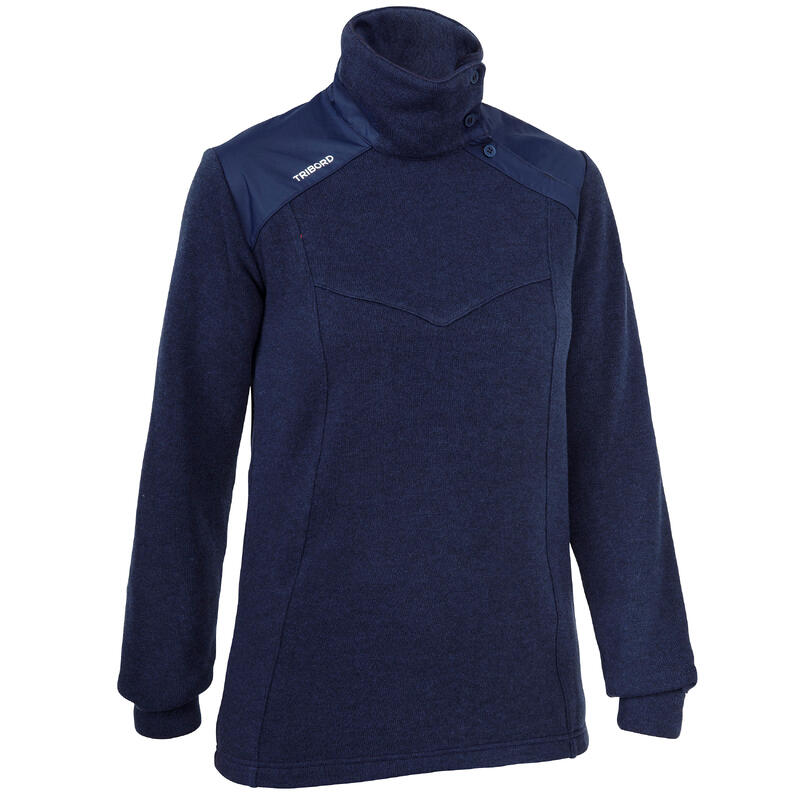 Pull marin chaud femme SAILING 100 Navy