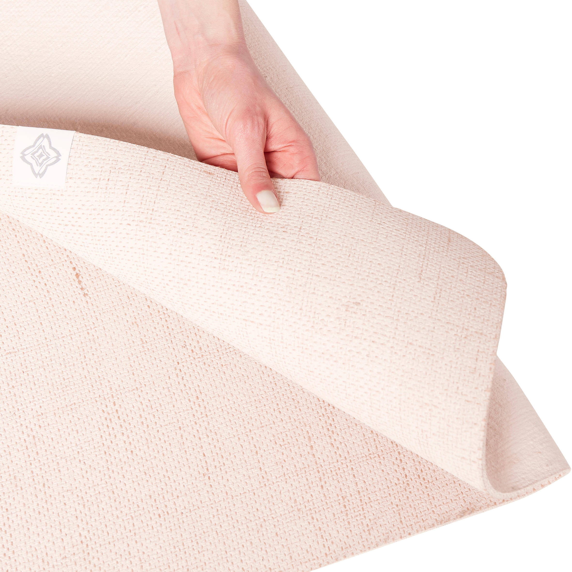 Natural/Jute Rubber Yoga Mat 4 mm - Beige -  5