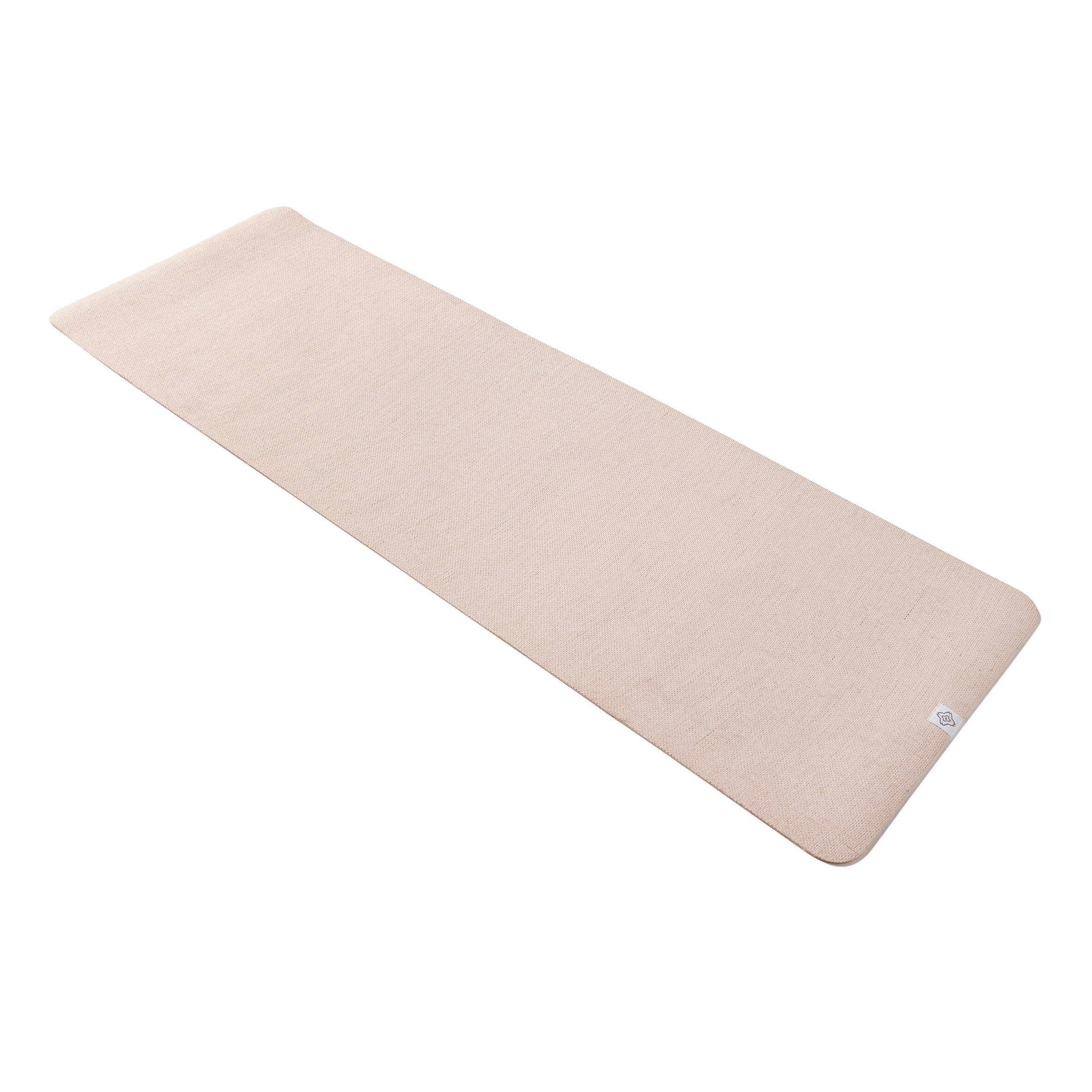Natural/Jute Rubber Yoga Mat 4 mm - Beige -  3