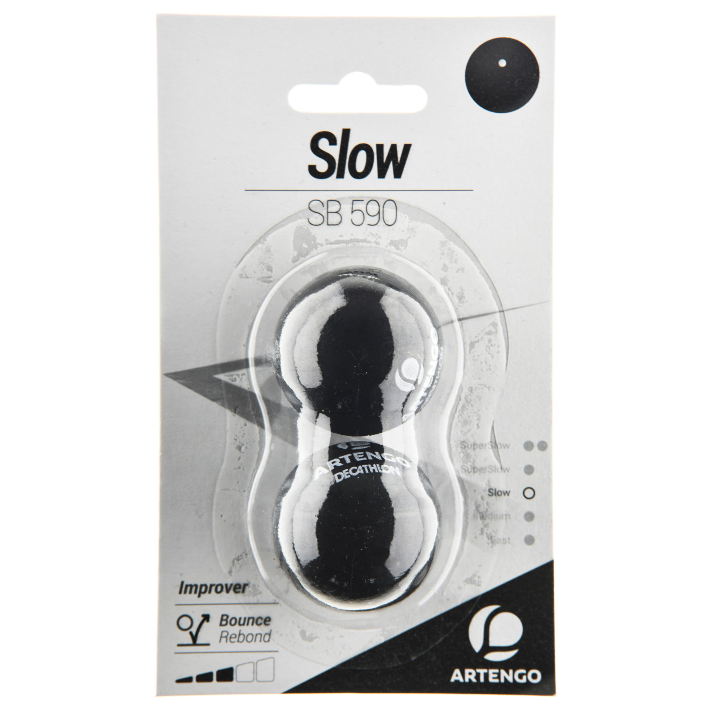 Artengo Squashbal Sb 860 Witte Stip 2 Stuks artengo kopen in de aanbieding