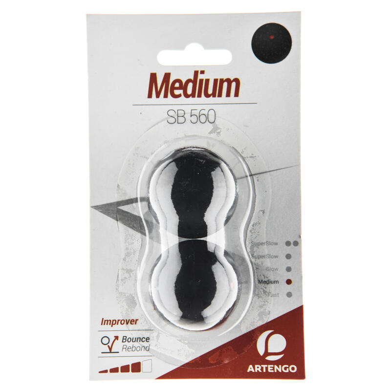 SB 560 Point Squash Ball Twin-Pack - Red
