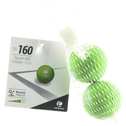 Balle de squash ARTENGO SB 160 Verte Initiation