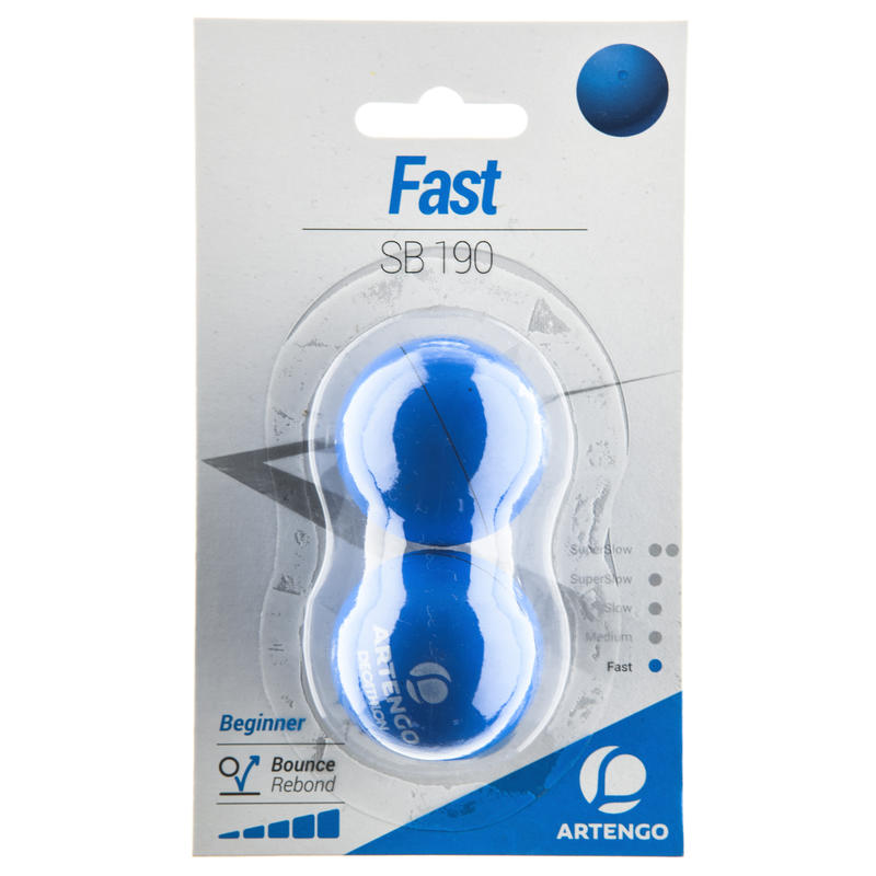 SB 190 Squash Ball Twin-Pack - Blue Dot SB 190 Squash Ball Twin-Pack - Blue Dot