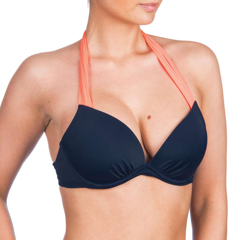 WOMEN BEGINNER SURF SWIMSUIT Surf - Elena Push-Up - ColourB Froz OLAIAN - Surf Clothing