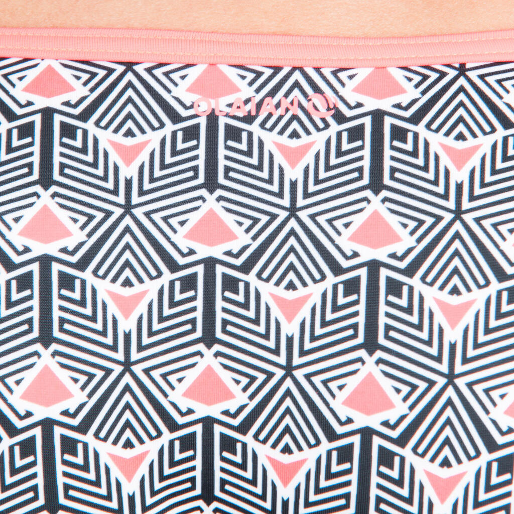 Bikini-Hose Damen seitlich gebunden Sofy Paradise grün/bunt