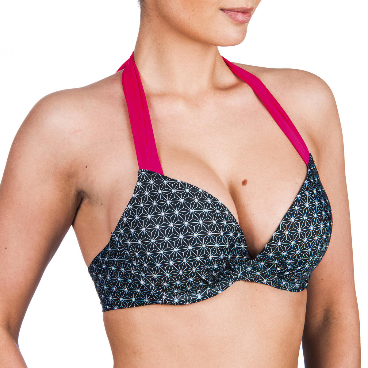 Haut de maillot de bain femme push up avec coques fixes ELENA MOSAICA