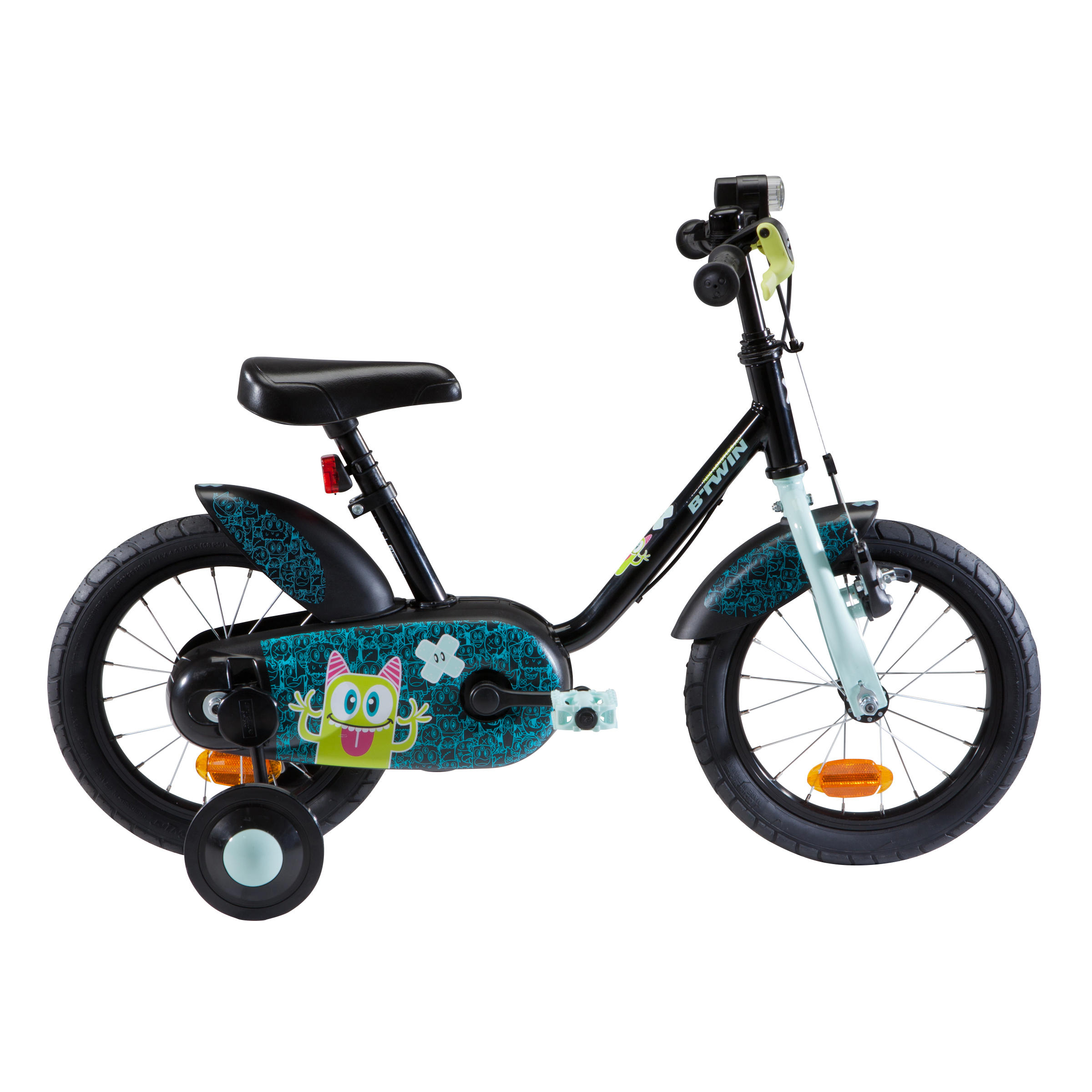 14"Children Kinder Fahrrad  Kinderfahrrad MTB Bike Fahrrad mit Stützräder orange 