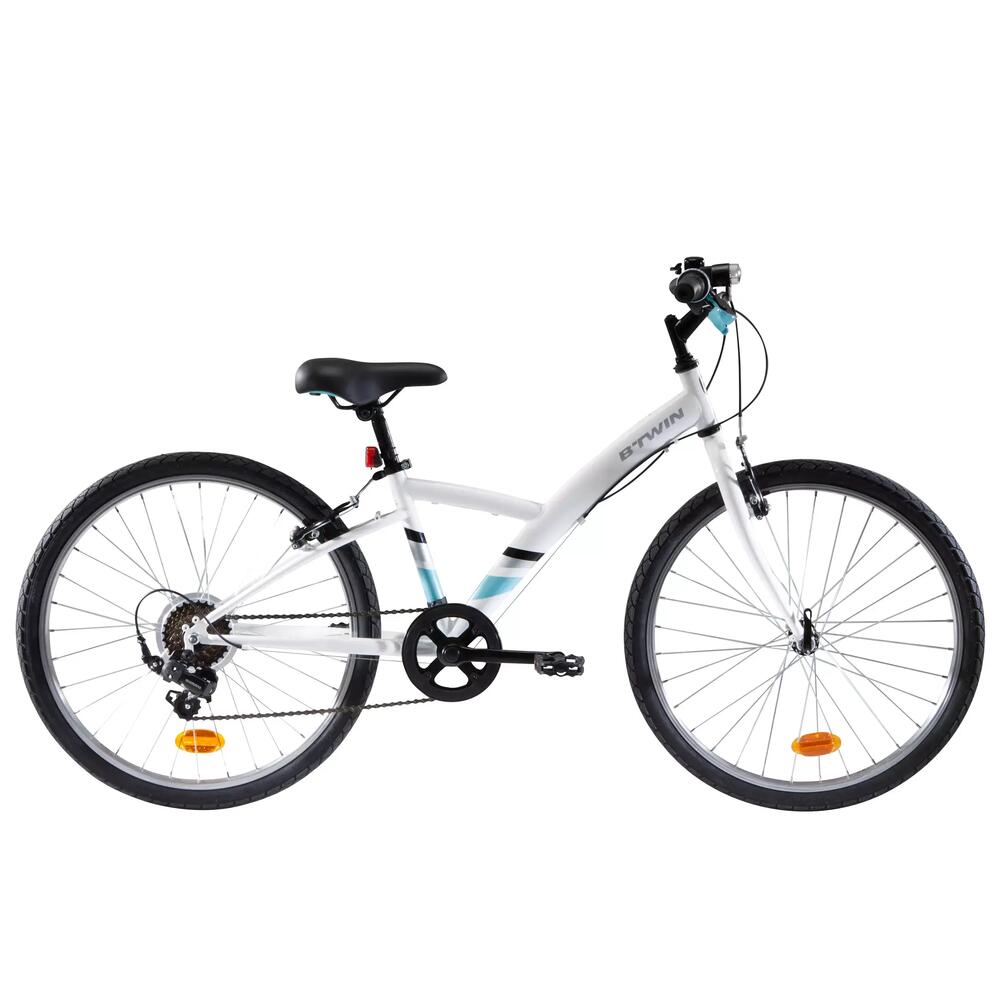 Bicicletă polivalentă_24_pouces_decathlon_blanc