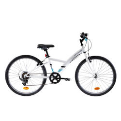 Btwin Hybride Kinderfiets 24 Inch 9 12 Jaar Original 100 Wit Decathlon Nl