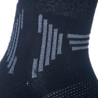 CHAUSSETTES DE BASKETBALL MID LOT DE 2 PAIRES ENFANT CONFIRME -NOIR