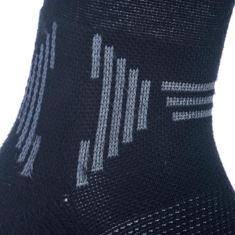 Men's/Women's Basketball Mid Socks 2-Pack SO500 - Black