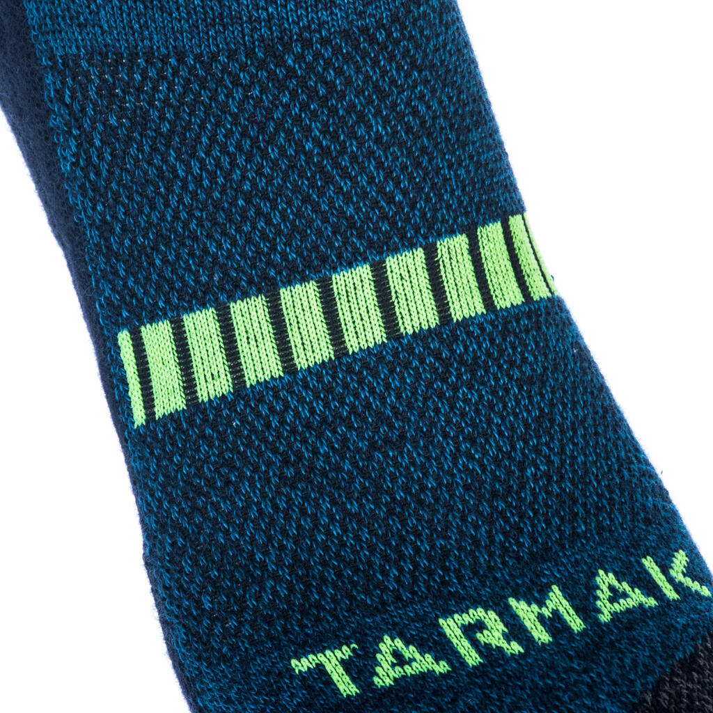 Basketballsocken Mid Kinder blau/gelb