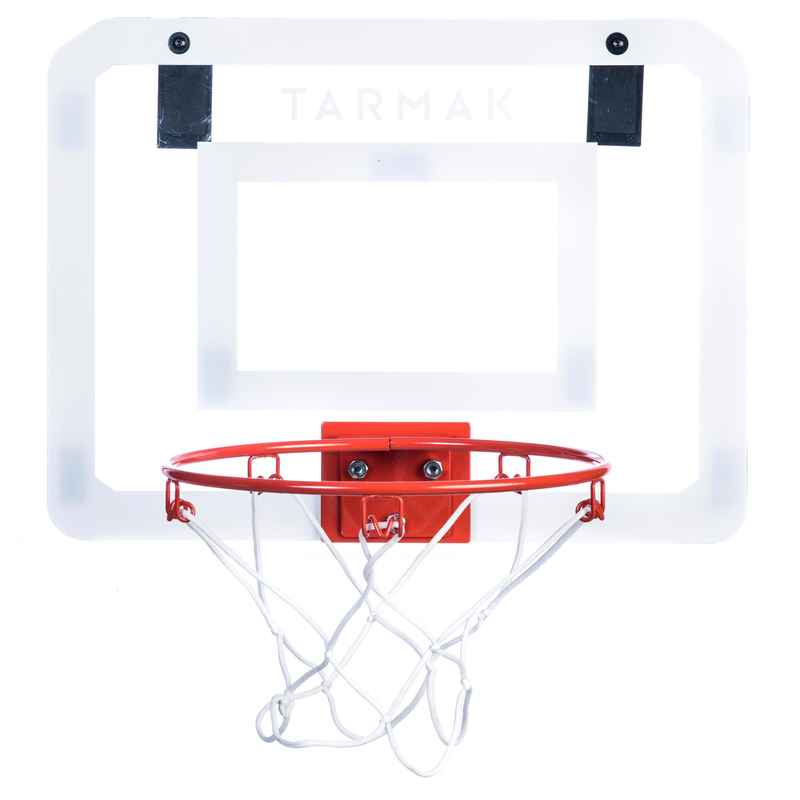 Kinder Basketballkorb Wandbefestigung - Set Mini B weiss/rot