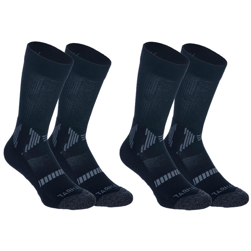 Çocuk Basketbol Çorabı - 2 Çift - Siyah - MID500