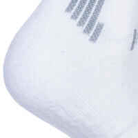 Men's/Women's Mid Basketball Socks SO500 Twin-Pack - White