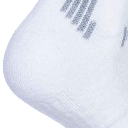 Men's/Women's Mid Basketball Socks SO500 Twin-Pack - White