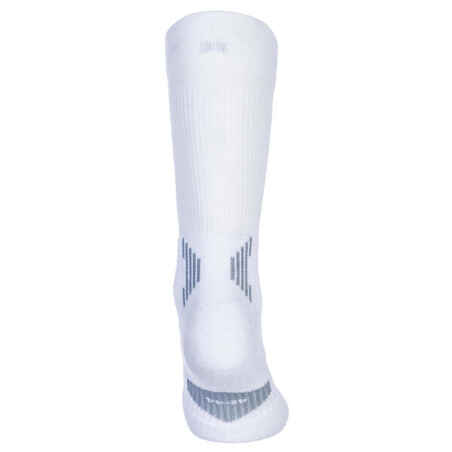 Men's/Women's Mid Basketball Socks SO500 Twin-Pack - White