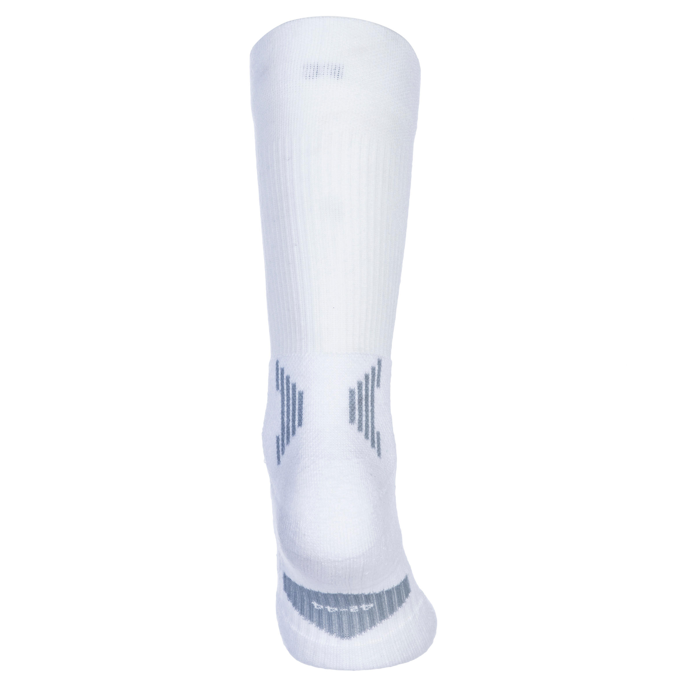 Men's/Women's Mid Basketball Socks SO500 Twin-Pack - White 8/8