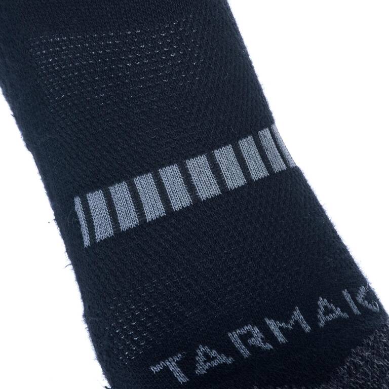 500 Mid-Length Basketball Socks Twin-Pack - Black