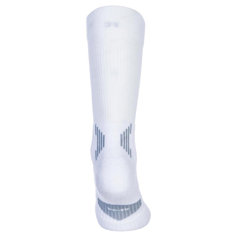 Calcetines Baloncesto Tarmak Mid (lote de 2 pares) niños blanco