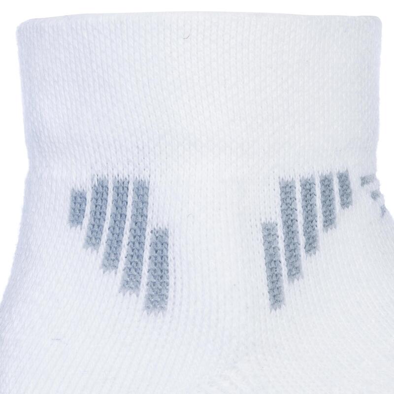 CHAUSSETTES DE BASKETBALL BASSES LOT DE 2 HOMME/FEMME - SO500 LOW BLANC