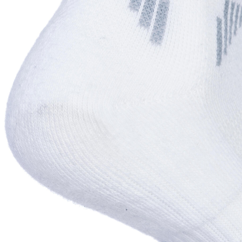 Men's/Women's Low-Rise Basketball Socks SO500 Low Twin-Pack - White