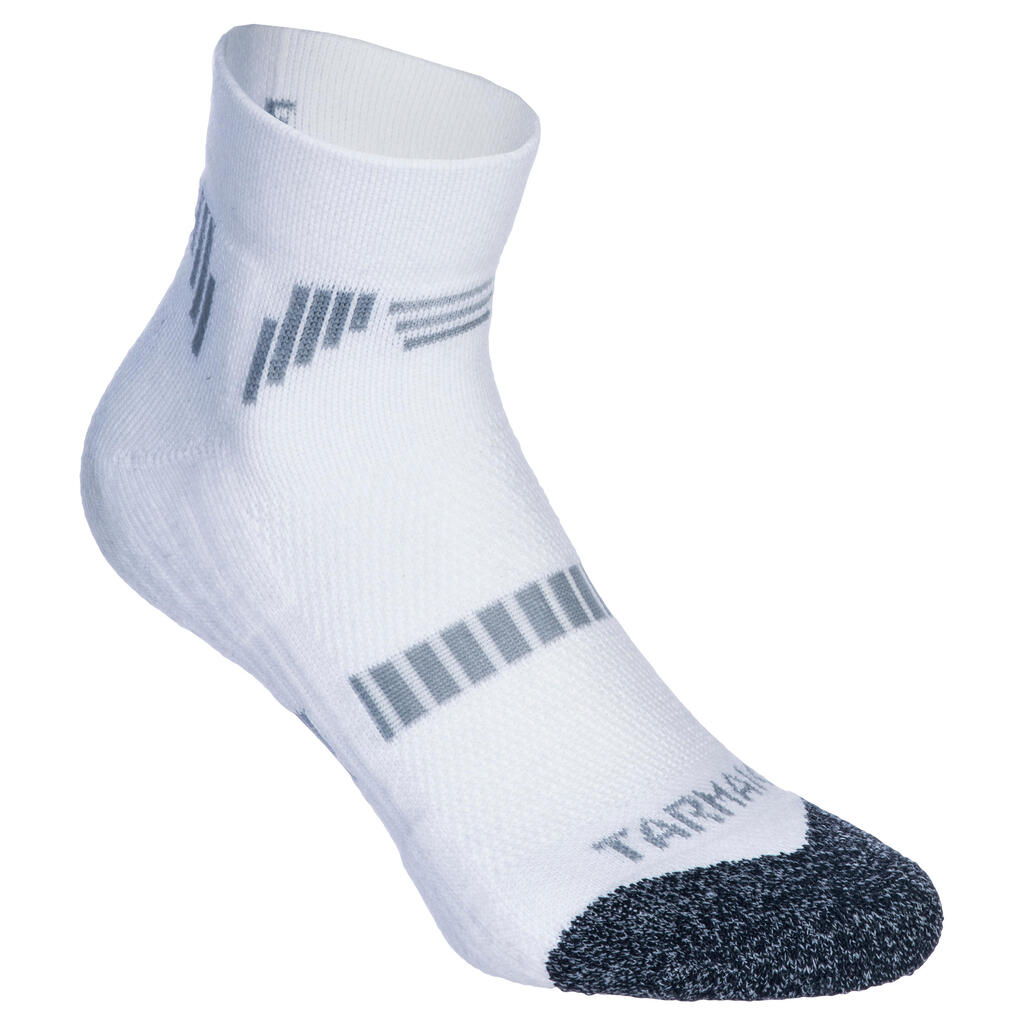 Men's/Women's Low-Rise Basketball Socks SO500 Low Twin-Pack - White