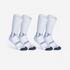 Men's/Women's Mid Basketball Socks SO500 Twin-Pack - White