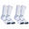 Basketbalové ponožky středně vysoké bílé 2 páry 