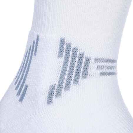 Men's/Women's Mid Basketball Socks SO500 Twin-Pack - White