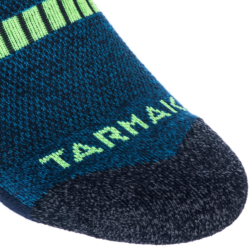 Basketballsocken Mid Kinder blau/gelb