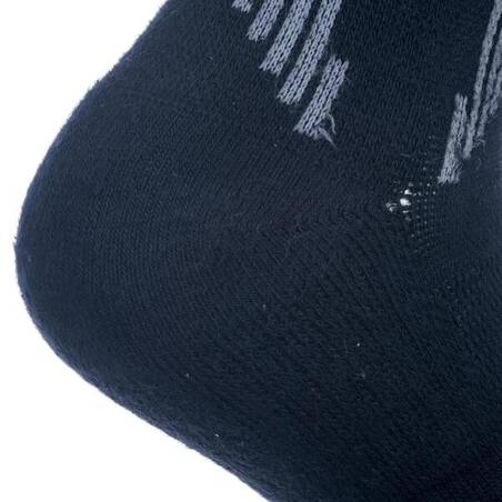 500 Mid-Length Basketball Socks Twin-Pack - Black