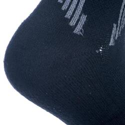 Men's/Women's Mid-Rise Basketball Socks SO500 Twin-Pack - Black