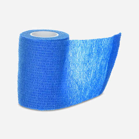 7.5 cm x 4.5 m Movable Self-Adhesive Supportive Wrap - Blue