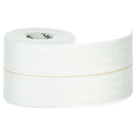 Bande de strap élastique 6 cm x 2,5 m blanche pour vos strapping de maintien.