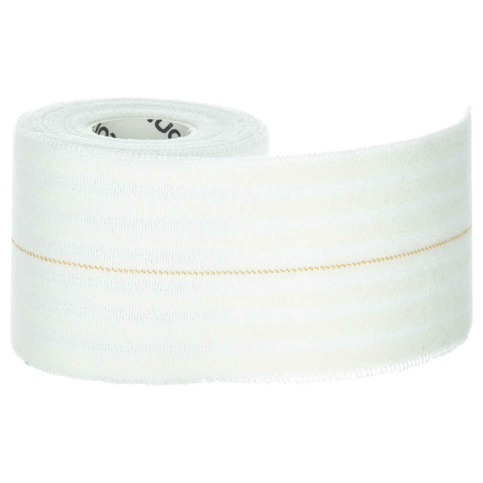 Elastisches Sporttape wiederverwendbar 6 cm × 2,5 m weiss TARMAK
