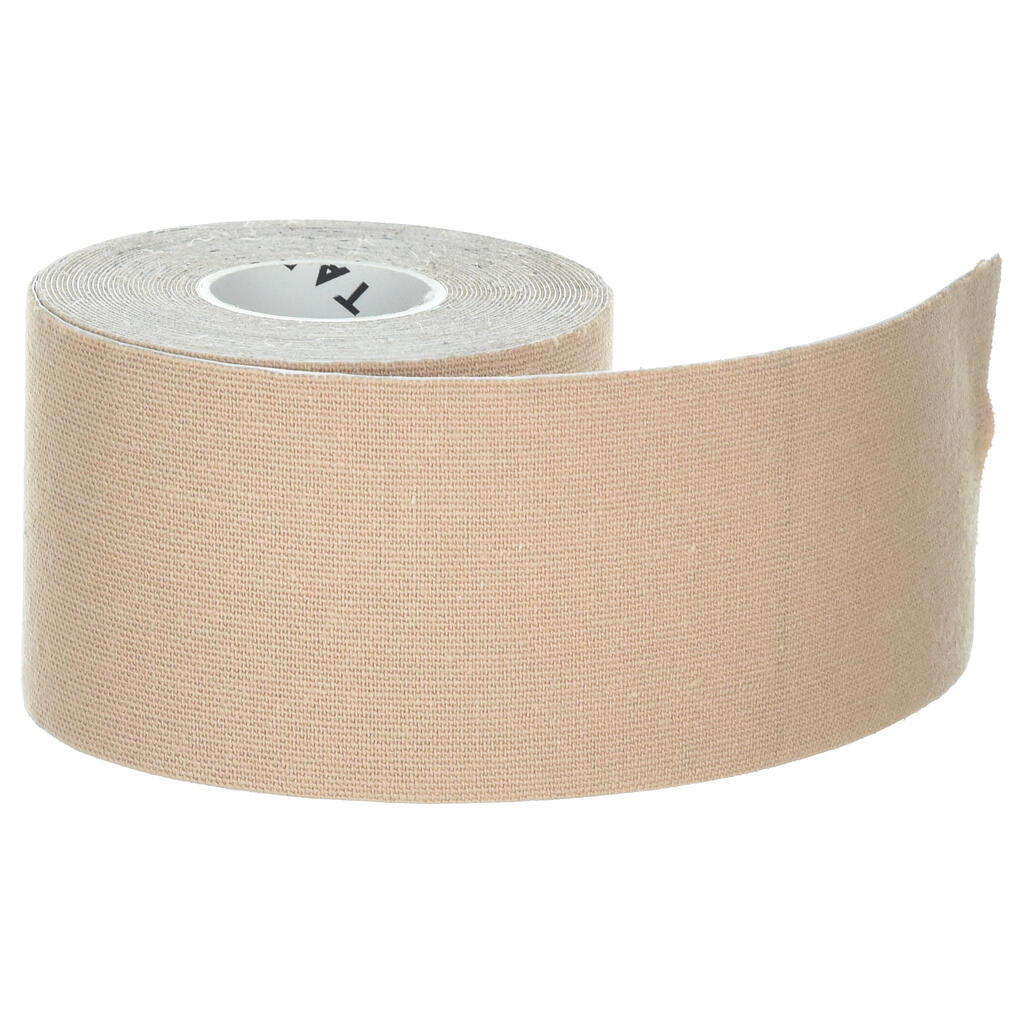 Kinesiology strap 5 cm x 5 m - beige