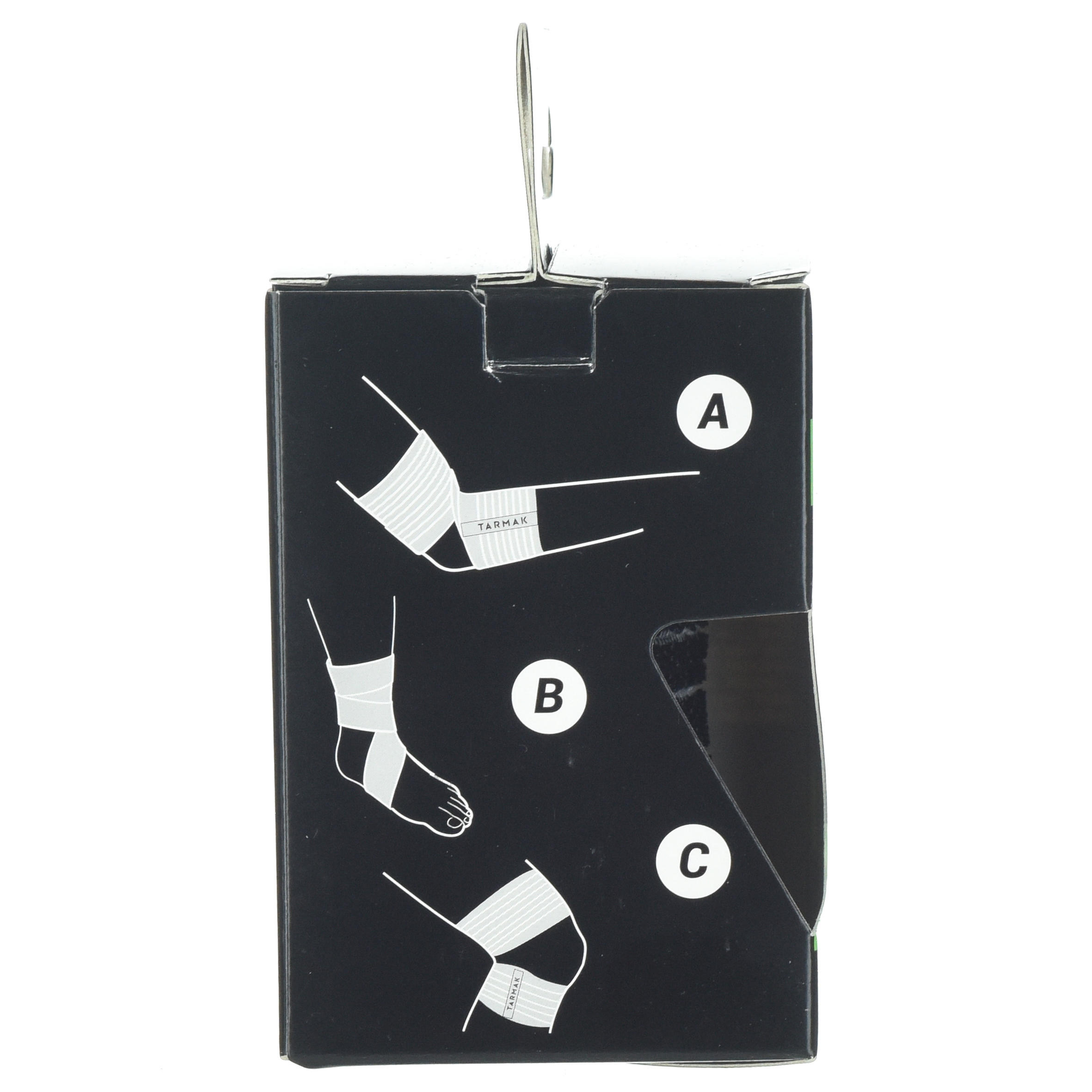Herbruikbare elastische tape 8 cm x 1,2 m zwart 6/6