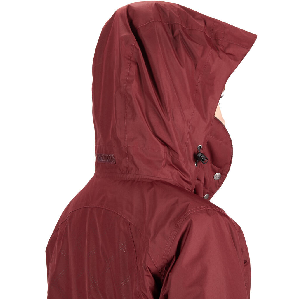 Winter-Reitjacke Tosca wasserdicht Damen bordeaux
