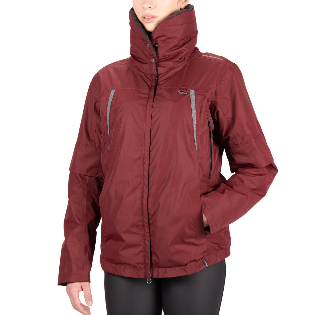 Winter-Reitjacke Tosca wasserdicht Damen bordeaux