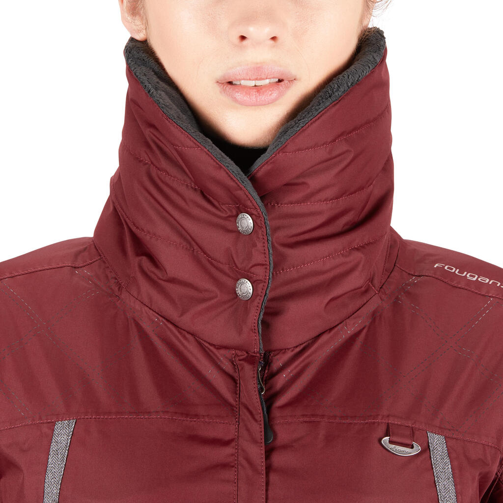 Winter-Reitjacke Tosca wasserdicht Damen bordeaux