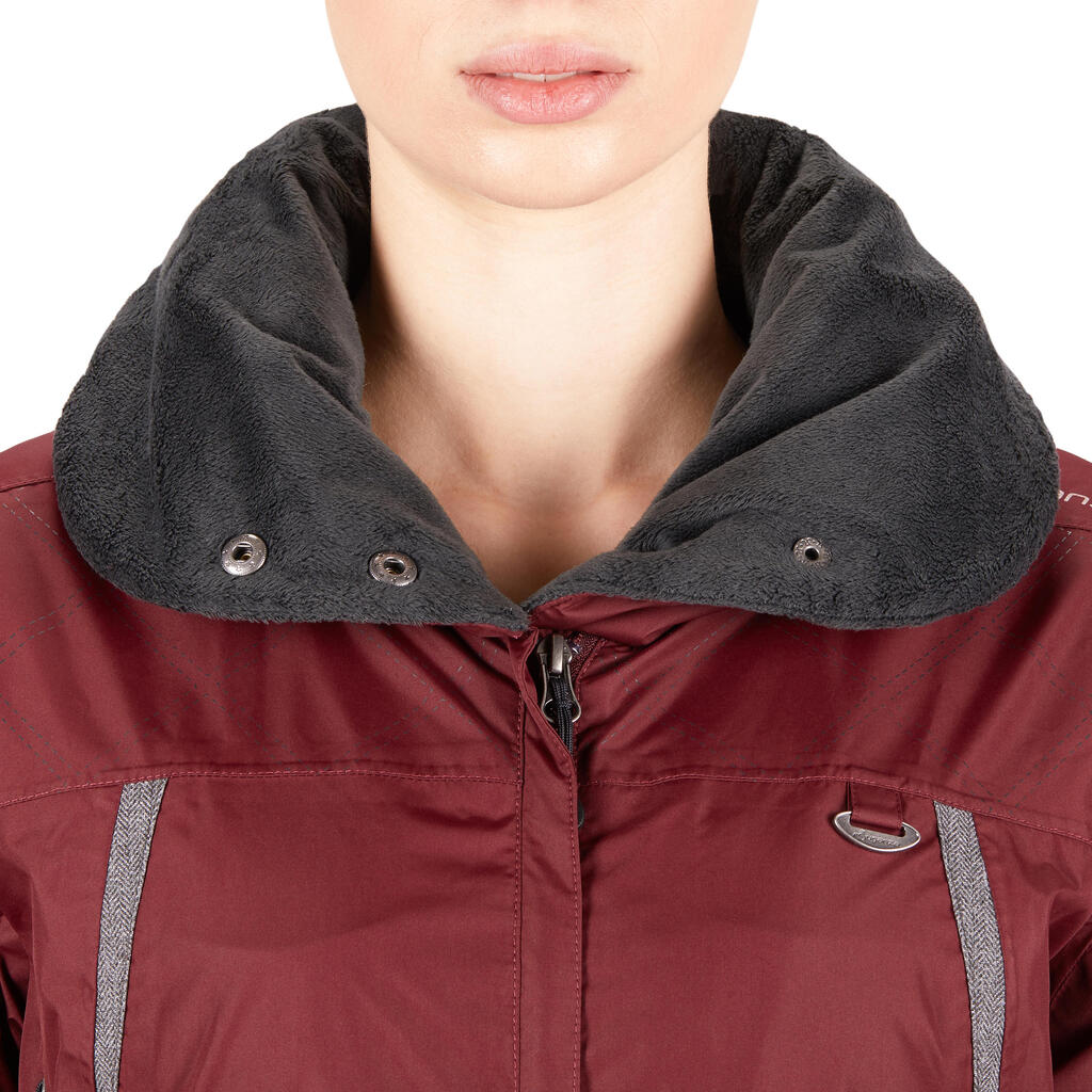 Winter-Reitjacke Tosca wasserdicht Damen bordeaux